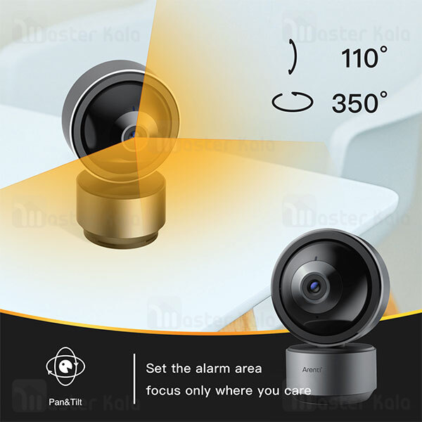 دوربین مداربسته 360 درجه Arenti Dome1 Ultra HD 3MP/2K Indoor Pan Tilt Zoom Privacy Camera